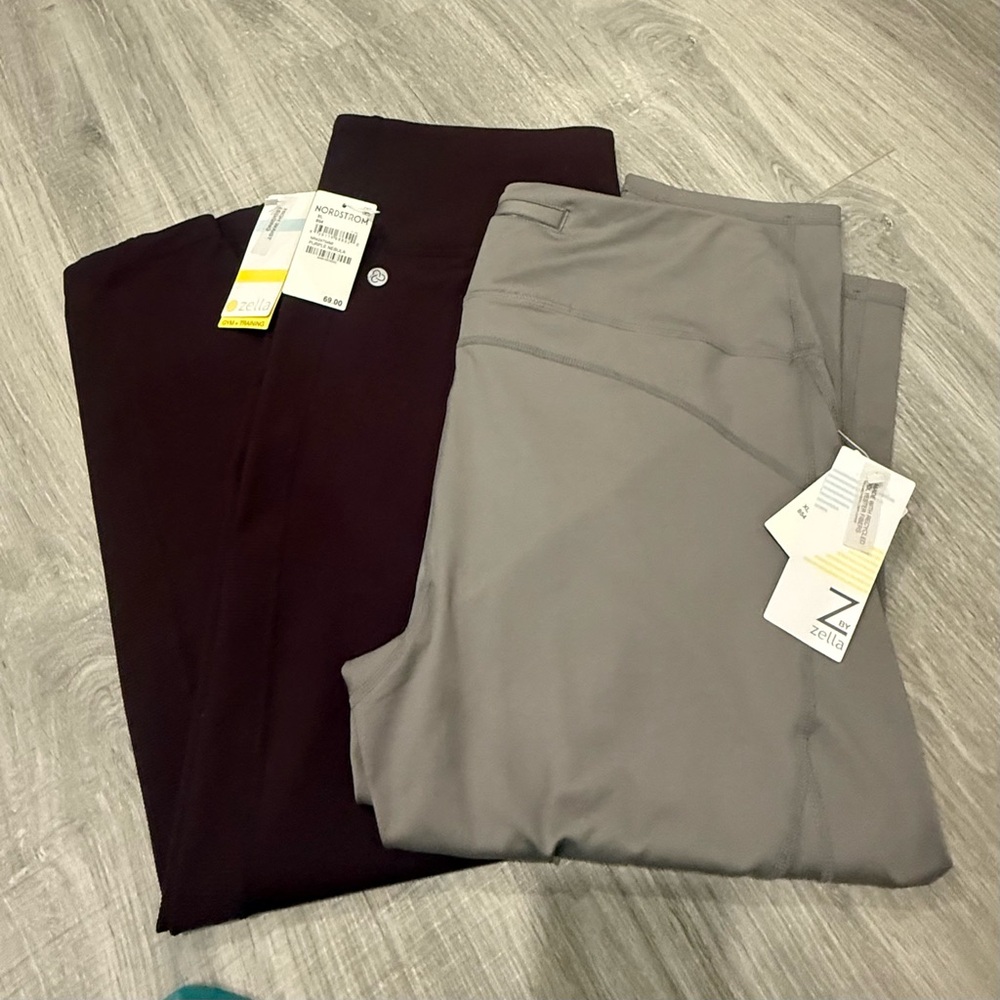 Two women’s leggings bundle Zella Nordstrom both new with tags